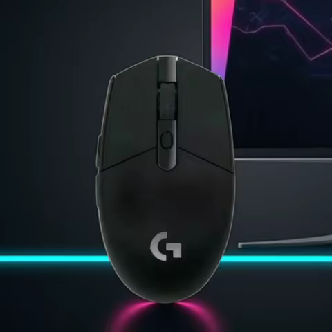 G304 Logitech Ligthspeed Wireless Gaming Mouse Hero 12K Sensor 12000DPI 6 Programmable Buttons, Comp