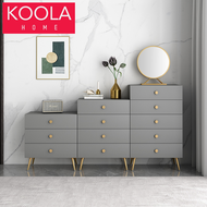 KKOOLA Nordic Luxury Wood Chest of Drawer Cabinet Baju Almari Laci Drawer Laci Kayu