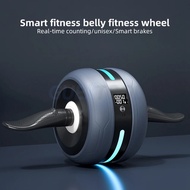 【Best value】 Led Automatic Rebound Ab Roller Intelligent Counting Abdominal Wheel Home Gym Training 