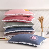 2018New Pure Cotton Washed Cotton Buckwheat Pillow Adult Buckwheat Hull Tea Pillow Wholesale