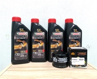 ชุดถ่ายน้ำมันเครื่อง Royal Enfield 650 Castrol 10w-50 พร้อมกรองน้ำมันเครื่องครบชุดตามรูป