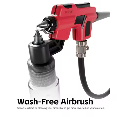 DSPIAE PT-AB Wash-Free Airbrush Set 0.3mm/0.5mm Caliber Spray Needle Easy Spray Model Painting for M