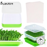 BSUNSTORE  Sprouter Tray Gardening Supplies Hydroponic Tray Nursery Paper Sprout Pot