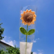全城熱賣 - 《手工DIY》向日葵毛線手工編織花 手工針織向日葵 向日葵針織花 鉤織仿真向日葵花束 仿真向日葵情人節花束 永生花向日葵 人造編織花 紀念日/七夕/畢業/生日/求婚/母親節/聖誕/情人節