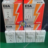 Sopoka 10A-2200W premium E-line pre-installed electrical panel 3 pin plug socket