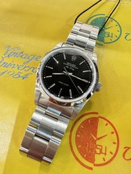 🧺洗衣街店🧺🌈🌈新返貨啦🌈🌈🖤🖤Vintage Rolex Air-King 14000🖤🖤原裝黑面面🖤🖤連原裝Rolex 78350鋼帶💙34mm 淨錶 狀態一流🖤KCB1481（旺角洗衣街店）