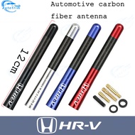 Universal 12cm Carbon Fiber Auto Roof Short Antenna Roof Antenna Radio FM Antena Black Kit for Honda