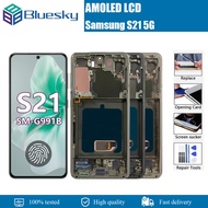 AMOLED จอ LCD สำหรับ Samsung Galaxy S21 5G SM-G991B /Ds G991N G991U จอแสดงผล LCD พร้อมเครื่องอ่านพิก