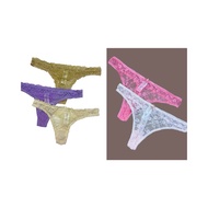SET of 3 underwear F21 Mesh lace thong shape MS092