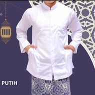 KOKO HAIBAH AL-WAFI / BAJU KOKO PRIA DEWASA POLOS SAKU DEPAN LENGAN PANJANG