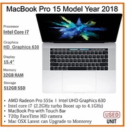(Refurbished) MBA 11 / 13 / MBP 13 / 15 VORE i5 / i7 / i9 / M1 Processor ( UP TO 16GB RAM 1TB SSD )