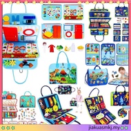 Montessori Busy Board Toddlers Travel Toy Preschool Learning Educational Sensory Toy for 1-6 Year Ol