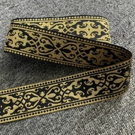 (meter) Lace Traditional 2" Songket Lace Hiasan Jubah Convo Baju Kadazan Dusun Indian Lace Hiasan Ha