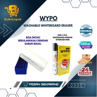 Whiteboard Eraser + 2 Erasable and Washable Whiteboard Markers - WYPO Whiteboard Eraser - Whiteboard