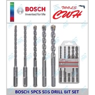 5PCS BOSCH SDS Plus-1 SDS+ ROTARY Hammer Drill Bit SDS+BIT GBH224DRE GBH2-24DRE GBH220 GBH180-LI BOS