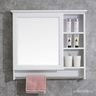 Waterproof storage mirror cabinet wall-mounted bathroom mirror cosmetic mirror bathroom mirror storage rack toilet wall-mounted