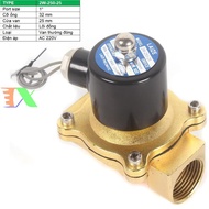 Van điện từ 2W-250-25 1" Φ34 mm Van điện từ lõi đồng AC 220V Solenoid valve