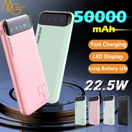 50000mAh Power Bank Fast Charging Digital Display Screen Ultra Thin Powerbank Cute Cartoon Power ban