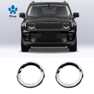 1Pair Front Fog Light Cover Fog Light Trim Ring Replacement Parts Accessories For   2019-2021 6VM61S