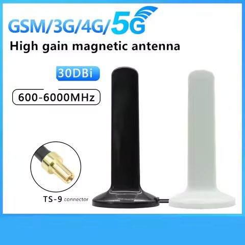 5G antenna 5m/10m Cable 30DBi for 600-6000mhz Wireless Router5G Cpe External Pro Antenna Ts-9 Connec