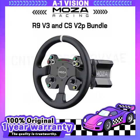 »MOZA» Racing R9 V3 and CS V2P Bundle A high-performance and highly versatile sim racing bundle;