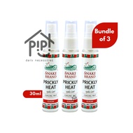 Snake Brand Prickly Heat Cooling Mist Classic Red 3 x 30ml