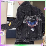 Man's Jackets And Coats Winter Brand Hooded Vintage Distressed Demin Jacket Tops Coat Outwear Jean J