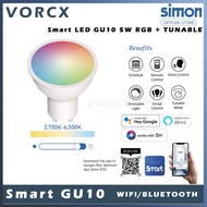 Simon LED GU10 Smart Bulb 5W WIFI BLUETOOTH