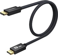 IVANKY 16K Displayport Cable 2.1,Short DP Cable 3.3ft [16K@60Hz,8K@120Hz,4K@240Hz/165Hz],DisplayPort 2.1 Cable Support HDR,HDCP 2.2,3D,ARC,Compatible with Gaming Monitor,TV and More (3.3ft) VBC88-US