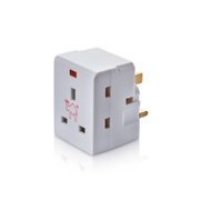 3PIN 3WAY ADAPTOR WITH NEON 2K-333L SELAMAT