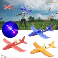 WATTLEMI EVA Airplane USB Charging DIY Model Toy Throwing Roundabout Airplane Hand Throw Flight