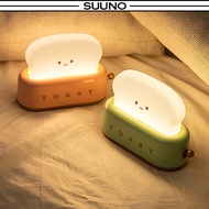 Toast Night Light Cute Bread LED Night Lamp Creative USB Charging Healing Atmosphere Light Toast Nig