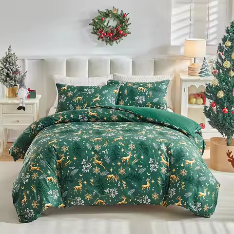 Duvet Cover Bedding Set Christmas Twin Full Queen King Size 135x200 Nordic Quilt Cover 240x220 Doubl