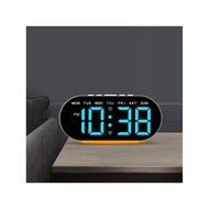 New Style Multifunctional Alarm Clock Atmosphere Light LED Large Screen Bedside Clock GH9003