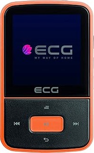 ECG PMP 30 8GB Black & Orange MP3/MP4 Player - Memory 8GB; 30 Dialling Codes for FM Transmitter; MP3