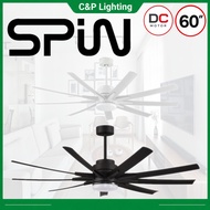 Spin Onix 62" 8 Blades DC Ceiling Fan with Optional LED