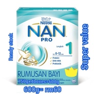 PROMOTION Nestle NAN PRO step 1 (150gx 4box =600g) susu formula