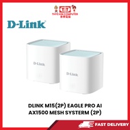 DLINK M15(2P) EAGLE PRO AI AX1500 MESH SYSTERM (2P)