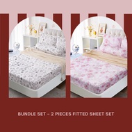 Aussino 100% Cotton Bedsheets Bedding Fitted sheet set