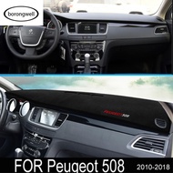 (borongwell)For Peugeot 508 508sw 508gt Rxh 2010~2018 Anti-slip Mat Dashboard Cover Pad Sunshade Das