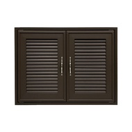 Global House CLOSE บานซิงค์คู่ UPVC รุ่น BARRON ขนาด 84x64 ซม. สีโอ๊คแดง รับประกันของเเท้!