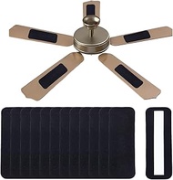 arricraft 12 Pcs Ceiling Fan Filters for Blades, Cotton Activated Charcoal Carbon Air Purifiers for 