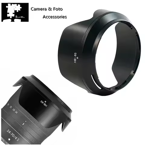 HB85 Bayonet Reversible Camera Lens Hood For on Nikon Z 24-70mm F4 S Lens on Z8 Z9 Z50 Z5 Z6 Z7 Z6II