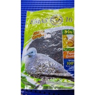 emas 10 makan burung beras pulut hitam