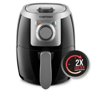 Chefman Turbo-Fry Air Fryer with Adjustable Temp Control 2 Qt Capacity Black Air Fryer Oven  Deep Fryer