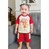 Bj Ank Hut Ri 17 August Latest 2025 Garuda Competition Shirt Attributes Bju Plus Pants Set Children 