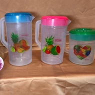 (GAS) Transparent Water Jug 1.5L 2,2L 2.5L Plastic Kettle Optima Waterjug Kettle Kettle Drinking Wat