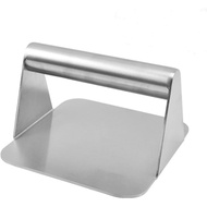 XBLDMJY Stainless Steel Burger Press, 5.5 Inch Square Burger Smasher, Flat-Top  Grill Press,  Profes