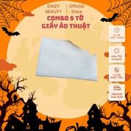 Combo of 5 Sheets of Magic Paper Without Leaving Ashes Used to Make Many Types of Magic, Birthday, U