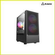 ✪ ⎯ ✯ RAKK MIRAD Matx Black and White Tempered Glass Gaming PC Case